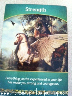 Strength Card from Life Purpose Oracle Deck